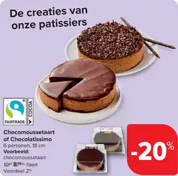 Carrefour Chocomoussetaart of Chocolatissimo aanbieding