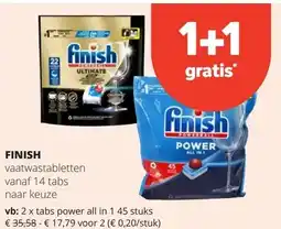 Spar FINISH vaatwastabletten aanbieding