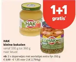 Spar HAK kleine bokalen aanbieding