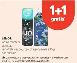 Spar LENOR vloeibare wasverzachter zeebries 42 wasbeurten aanbieding