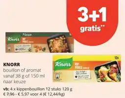Spar KNORR Knorr KIP POULE bouillon of aromat vanaf 38 g aanbieding