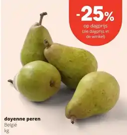 Spar doyenne peren België kg aanbieding