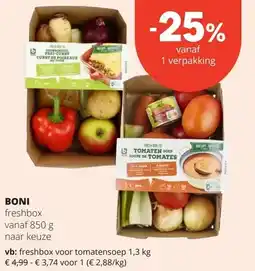 Spar BONI freshbox vanaf 850 g aanbieding