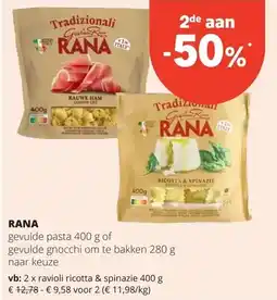 Spar RANA gevulde pasta 400 aanbieding