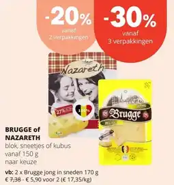 Spar BRUGGE of NAZARETH aanbieding