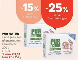Spar PUR NATUR aanbieding