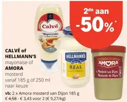 Spar CALVÉ of HELLMANN'S aanbieding