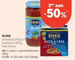 Spar ELVEA pizzasaus 250 g aanbieding
