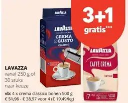 Spar LAVAZZA vanaf 250 g aanbieding