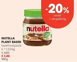 Spar NUTELLA PLANT BASED aanbieding