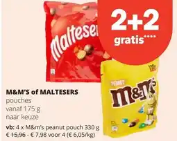 Spar M&M'S of MALTESERS aanbieding
