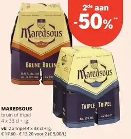 Spar MAREDSOUS aanbieding