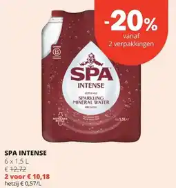 Spar SPA INTENSE aanbieding