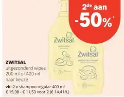 Spar ZWITSAL aanbieding