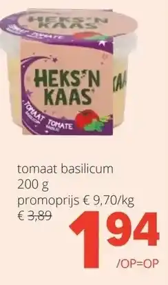Spar HEKS'NKAAS tomaat basilicum 200 g aanbieding