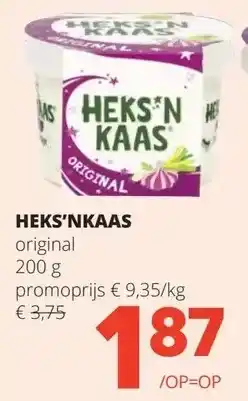 Spar HEKS'NKAAS original 200 g aanbieding