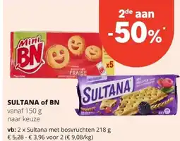 Spar SULTANA of BN aanbieding
