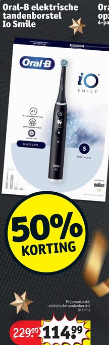 Kruidvat Oral-B elektrische tandenborstel Io smile aanbieding
