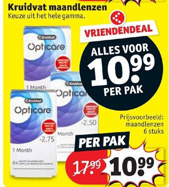 Kruidvat Maandlenzen aanbieding