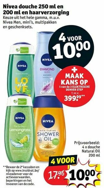 Kruidvat Douche natural oil aanbieding
