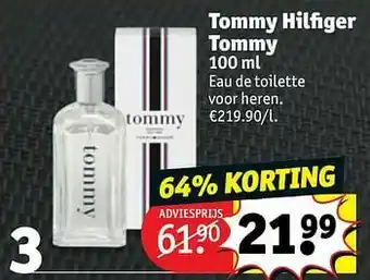 Kruidvat Tommy hilfiger tommy edt aanbieding