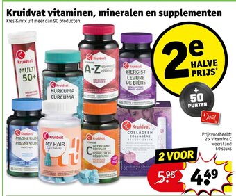 Kruidvat Vitaminen, mineralen en supplementen aanbieding