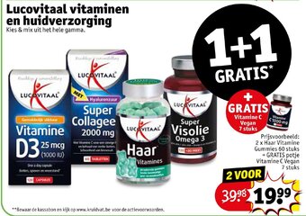 Kruidvat Lucovitaal vitaminen en huidverzorging aanbieding