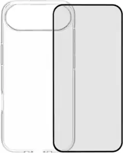 Coolblue BlueBuilt Back Cover iPhone 17 Air Transparant + BlueBuilt iPhone 17 Air Screenprotector Glas aanbieding