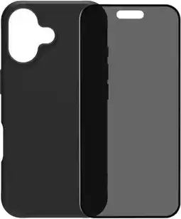 Coolblue BlueBuilt Protective Back Cover met MagSafe iPhone 17 Zwart + iPhone 17 Privacy Screenprotector Glas aanbieding