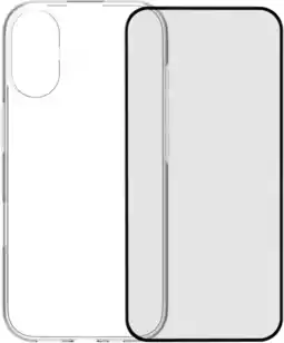 Coolblue BlueBuilt Back Cover iPhone 17 Transparent + BlueBuilt iPhone 17 Protège-écran Verre aanbieding