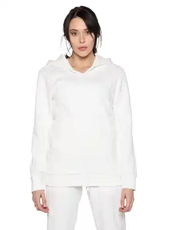 Decathlon Winter dames maxi-sweatshirt met gevlochten capuchon Relaxed aanbieding