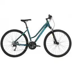 Decathlon Hybride damesfiets Kross EVADO 5.0 - Petrolblauw aanbieding