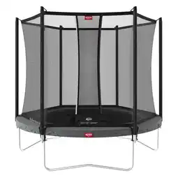 Decathlon Trampoline + Veiligheidsnet BERG Favorit Regular Rond 270 Zilvergrijs aanbieding