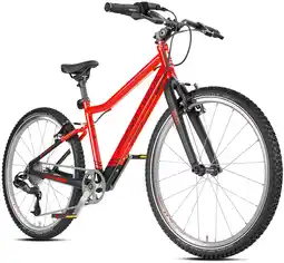 Decathlon Kinderfiets 24 inch vanaf 7 jaar, superlicht, 8 versnellingen, Rood en Zwart aanbieding