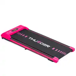 Decathlon Loopband Thunder IDEA-PINK 101x38cm 6km/h FitShow LED Bluetooth luidspreker aanbieding