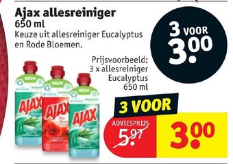 Kruidvat Ajax allesreiniger 650 ml aanbieding