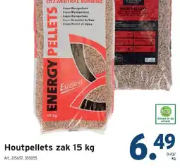 GAMMA Houtpellets zak 15 kg aanbieding