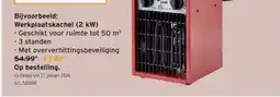GAMMA Werkplaatskachel (2 kW) aanbieding