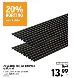 GAMMA Aquaplan Topline bitumen golfplaat aanbieding