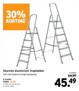 GAMMA Starcko aluminium trapladder 5 treden aanbieding
