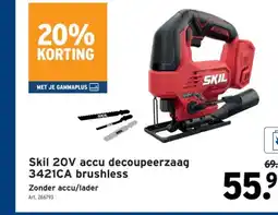 GAMMA Skil 20V accu decoupeerzaag 3421CA brushless aanbieding