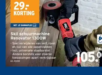 GAMMA Skil schuurmachine Renovator 1300W aanbieding