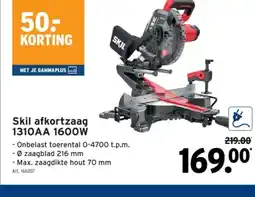GAMMA Skil afkortzaag 1310AA 1600W aanbieding