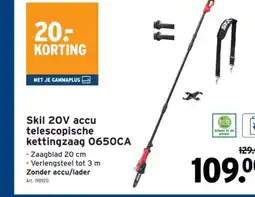 GAMMA Skil 20V accu telescopische kettingzaag 0650CA aanbieding