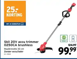 GAMMA Skil 20V accu trimmer 0250CA brushless aanbieding