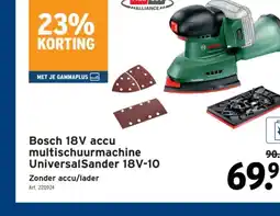 GAMMA Bosch 18V accu multischuurmachine UniversalSander 18V-10 aanbieding