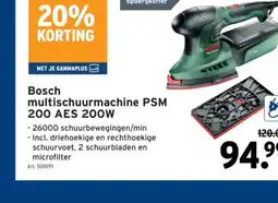 GAMMA Bosch multischuurmachine PSM 200 AES 200W aanbieding
