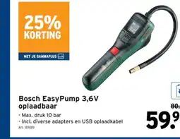 GAMMA Bosch EasyPump 3,6V oplaadbaar aanbieding