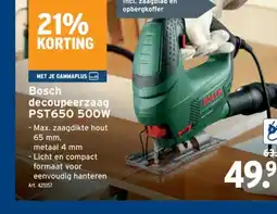 GAMMA Bosch decoupeerzaag PST650 500W aanbieding