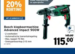 GAMMA Bosch klopboormachine Advanced Impact 900W aanbieding